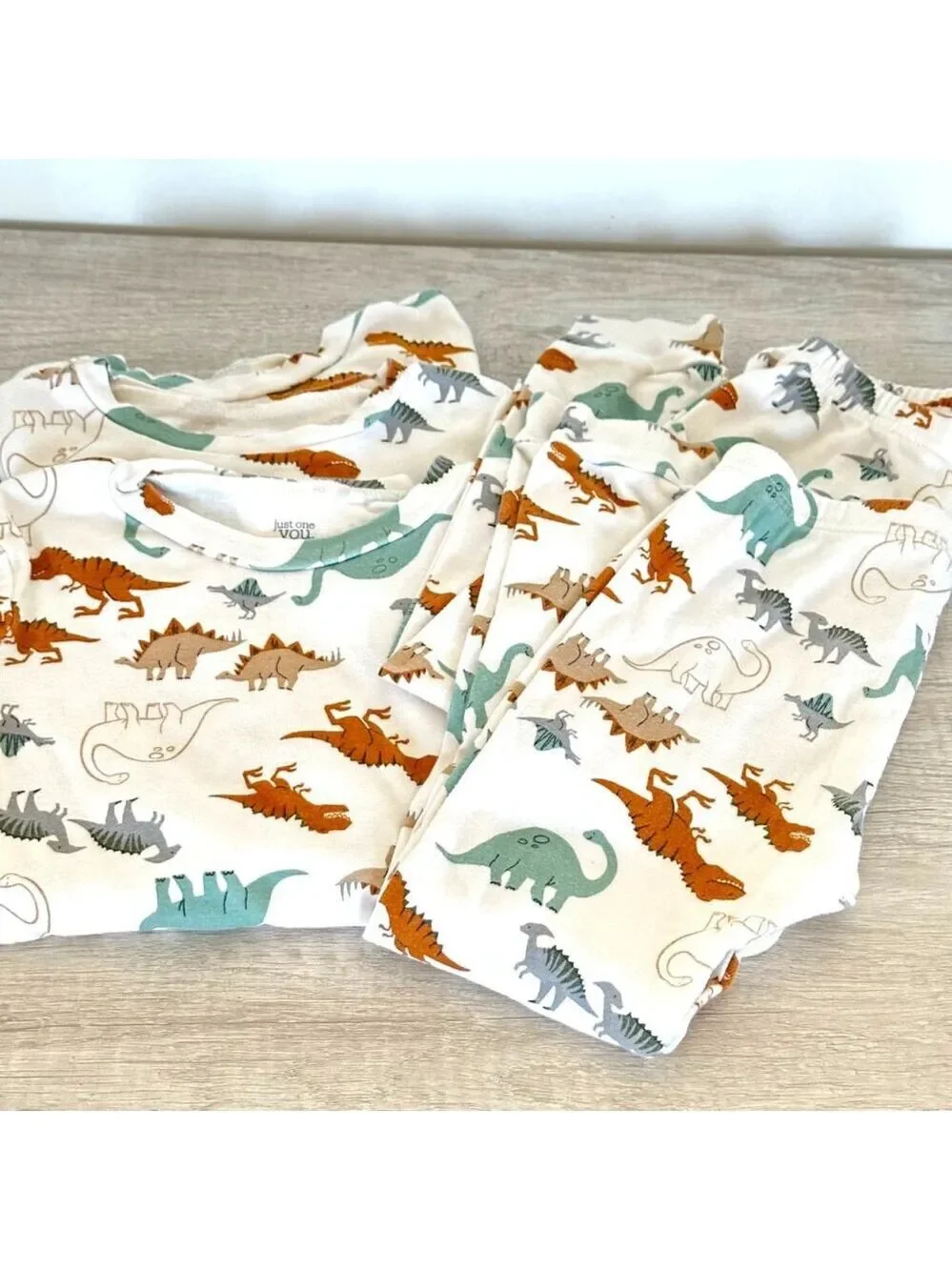Carters Boy 5T Toddler Dinosaur Pajamas Sets Long Sleeve Pants Cotton Lot of 2